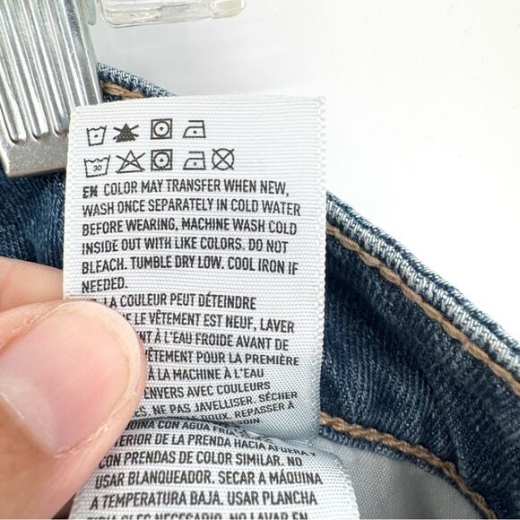 AE American Eagle Tomgirl Midi Short Cuffed High Rise Non-Distressed Plus Sz 20 - Picture 11 of 12